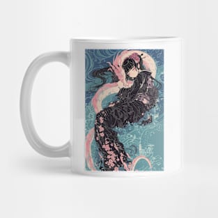 Geisha dragon in water 7205 Mug